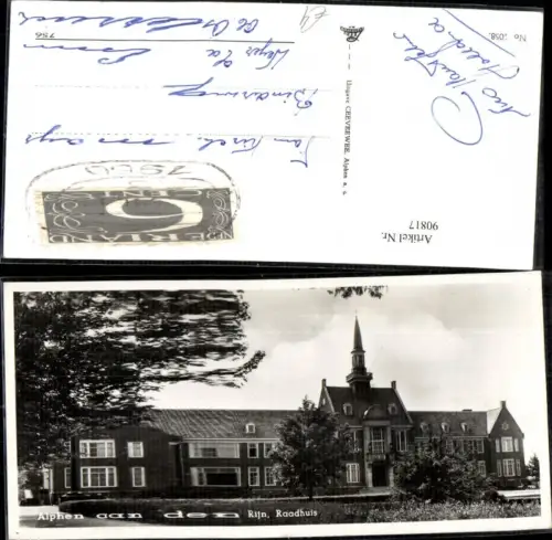 90817,Alphen aan den Rijn Raadhuis Frontansicht 1960