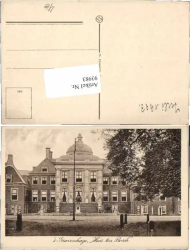 93983,Gravenhage den Haag Huis ten Bosch 1925