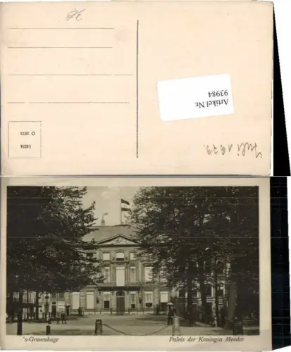 93984,Gravenhage Paleis der Konigin Moeder Den Haag