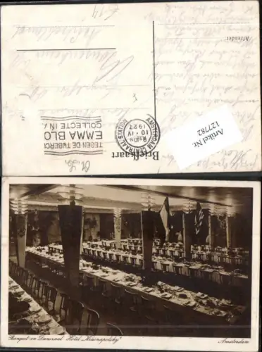 127782,Amsterdam Hotel Krasnapolsky Saal 1920