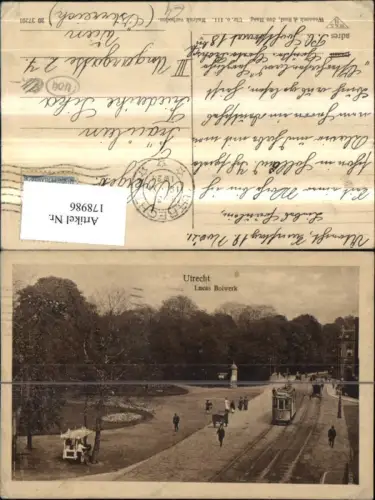 178986,Niederlande Utrecht Lucas Bolwerk Strassenbahn