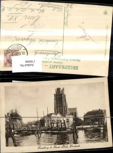 178990,Niederlande Gezicht op de Grote Kerk Dordrecht