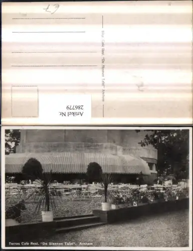 286779,Arnhem Terras Cafe Restaurant De Steenen Tafel Terrasse