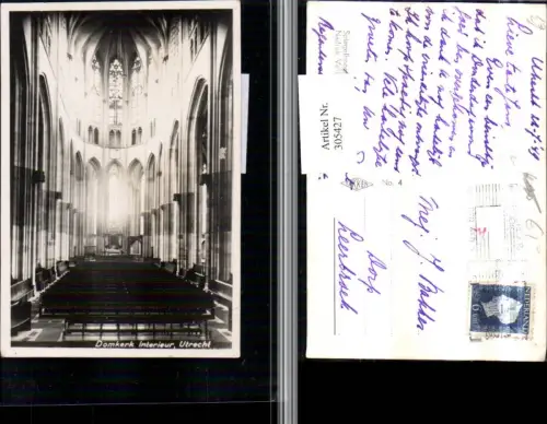 305427,Utrecht Domkerk Interieur Kirche Innenansicht