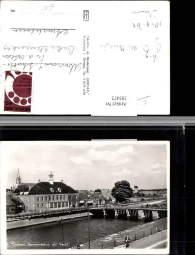 305473,Ommen Gemeentehuis an d. Vecht Gemeindehaus Brücke