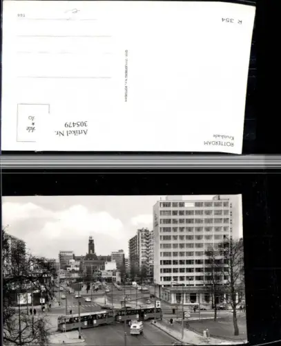 305479,Rotterdam Kruiskade Platz Straßenbahn Autobus Bus