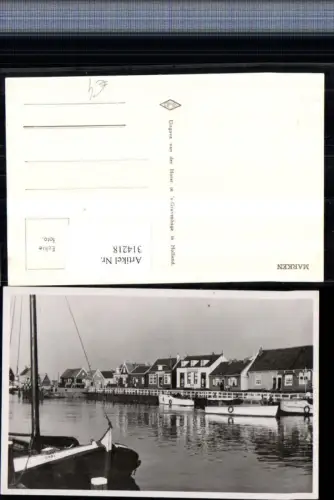 314218,Marken Teilansicht Boote Segelboot