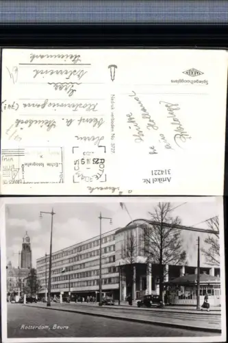 314221,Rotterdam Beurs Gebäude Börse Straßenansicht