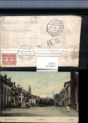 314227,Leeuwarden Hofplein Straßenansicht Denkmal