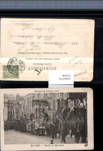 314248,Amsterdam Herinnering 1901 Het Defile Handel en Nijverheid Parade