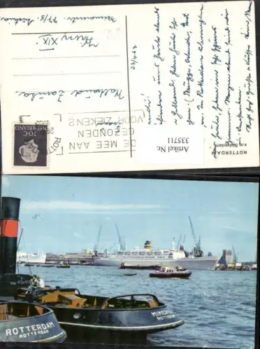 335711,Rotterdam S.S. Statendam Dampfer Schiff