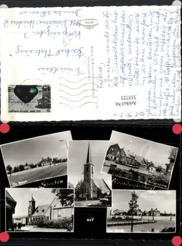 335723,Noordwijkerhout De Brink Josekerk Kirche Mehrbildkarte