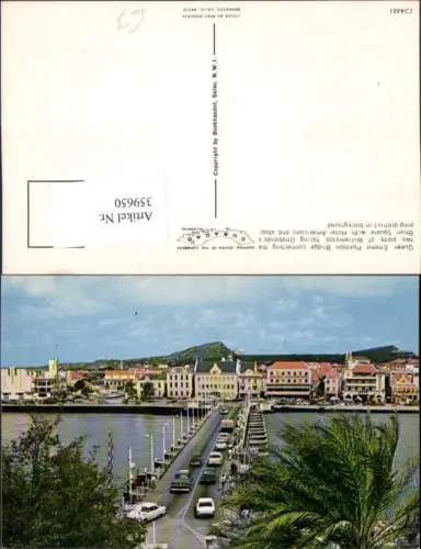 359650,Netherlands Curacao Queen Emma Pontoon Bridge Teilansicht Brücke