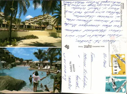 452999,Netherlands Aruba Playa Linda Beach Resort Pool Mehrbildkarte