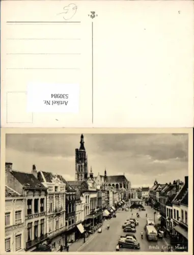 530984,Netherlands Breda Grote Markt Oldtimer Autos Auto Nordbrabant