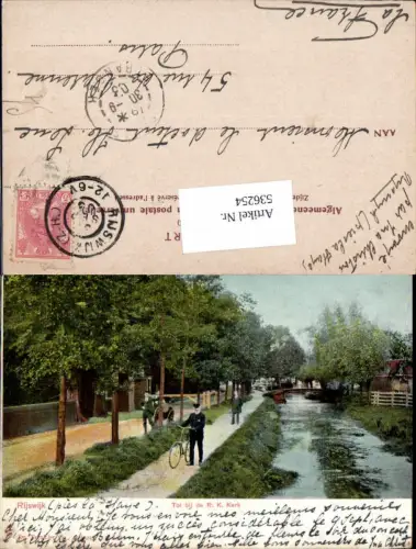 536254,Netherlands Rijswijk Postbote Briefträger Rad Fahrrad pub Dr. Trenkler