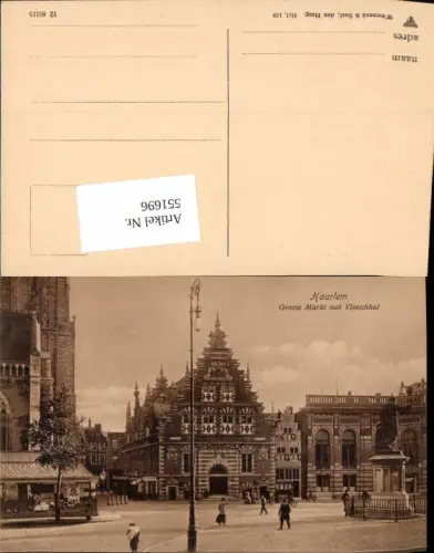 551696,Haarlem groote Markt Straßenansicht