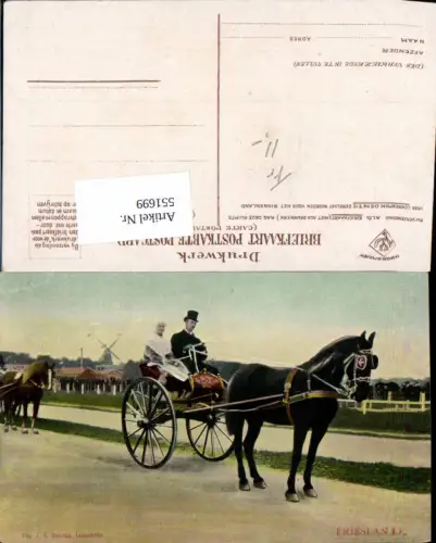 551699,Friesland Kutsche Pferd Trachten Typen Leeurwarden