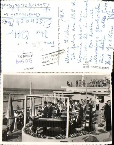 560579,Netherlands Knokke-Zoute Prado Digue Dijk Strand Restaurant Musik Band