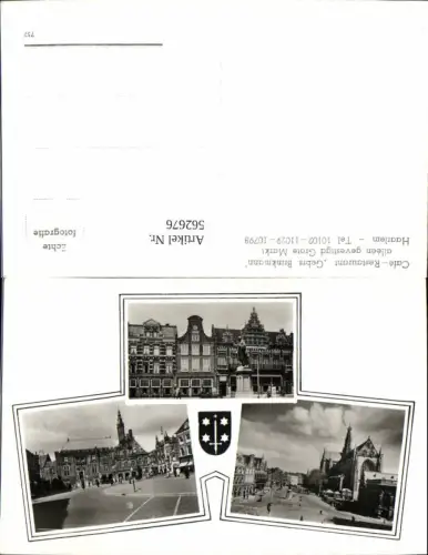 562676,Mehrbild Ak Netherlands Haarlem Grote Markt Gebrs Brinkmann