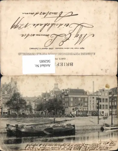 562685,Netherlands Amsterdam Prins Hendrikkade Martelaarsgracht Boote