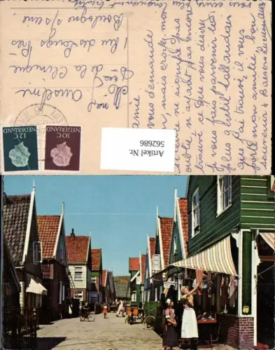 562686,Netherlands Marken Gasse Tracht Fahrrad