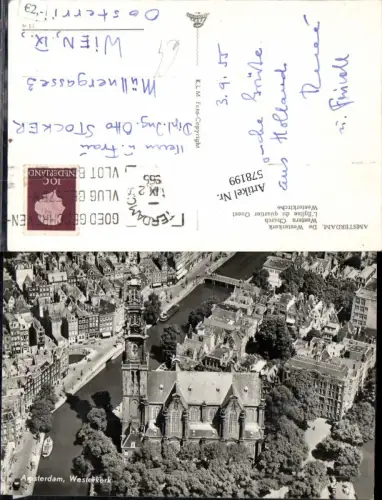 578199,Amsterdam Westerkerk Fliegeraufnahme
