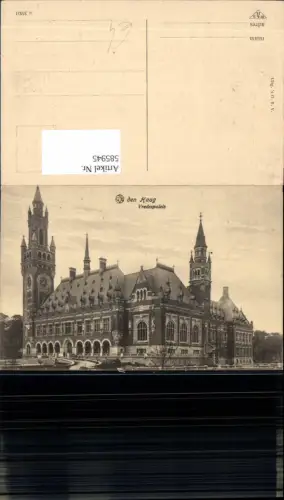 585945,Den Haag Vredespaleis Nederland