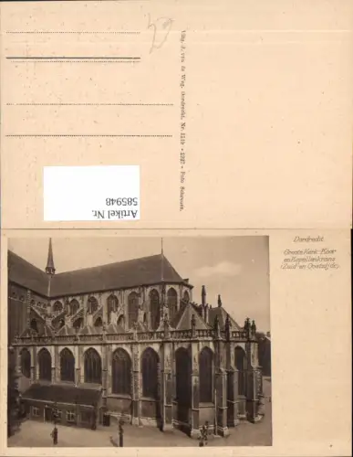 585948,Dordrecht Groote Kerk-Koor en Kapellenkrans Zuid-en Oostzijde Nederland