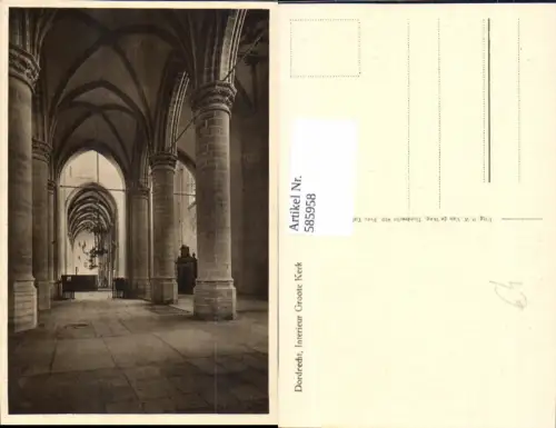 585958,Dordrecht Interieur Groote Kerk Kirche Innen Nederland
