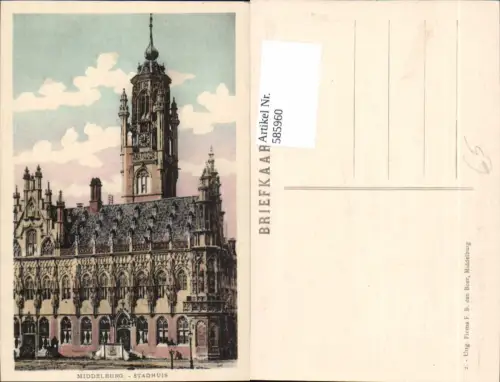 585960,Middelburg Stadhuis Nederland