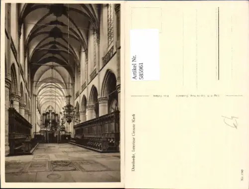 585961,Dordrecht Interieur Groote Kerk Kirche Innen Nederland