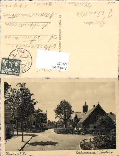 586169,Huizen Noordholland Kerkstraat Voorbaan Fahrrad Fahrräder Rad