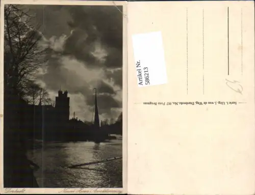 586213,Dordrecht Nieuwe Haven Avondstemmung Hafen Netherlands