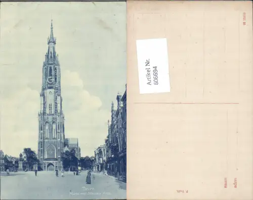 606694,Delft Kirche Markt Nieuwe Kerk