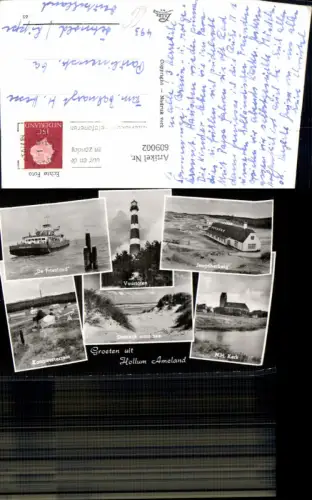 609002,Mehrbild Ak Groeten uit Hollum Ameland De Friesland Schiff Kerk Jeugdherberg Netherlands