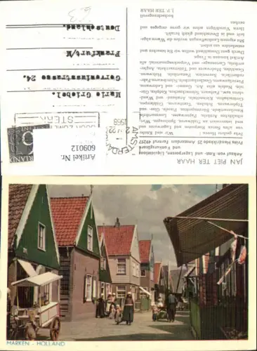 609012,Marken Holland Tracht Volkstypen Netherlands