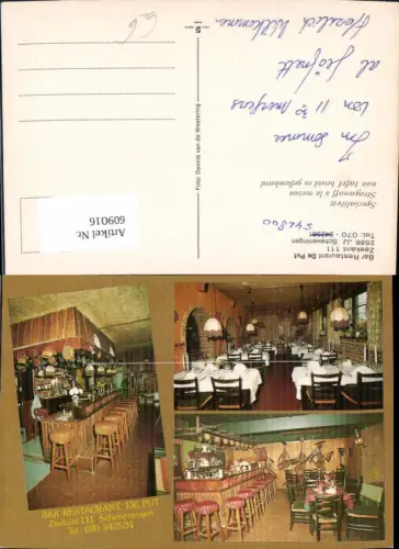 609016,Mehrbild Ak Scheveningen Bar Restaurant De Put Netherlands