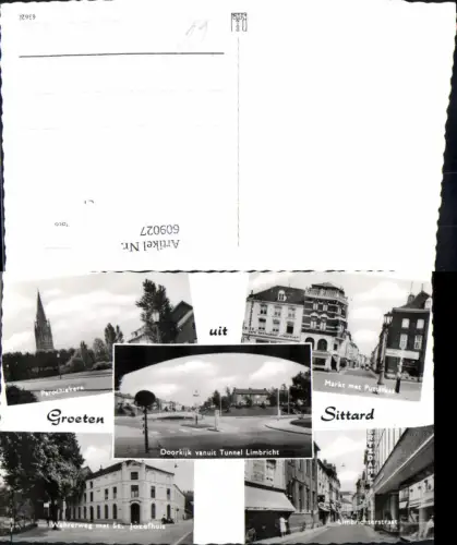 609027,Mehrbild Ak Groeten uit Sittard Parochiekerk Limbrichterstraat Netherlands