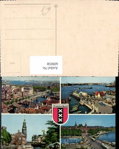 609058,Mehrbild Ak Amsterdam Netherlands