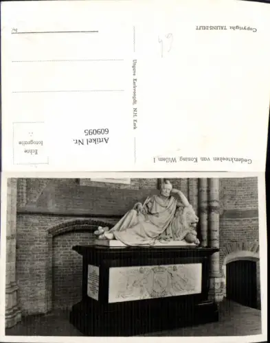 609095,Foto Ak Gedenkteeken van Koning Willem I Statue Monument Netherlands