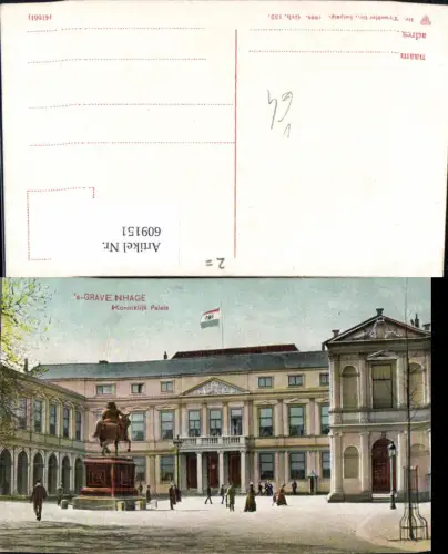 609151,´s Gravenhage Koninklijk Paleis Netherlands pub Dr. Trenkler Co 132