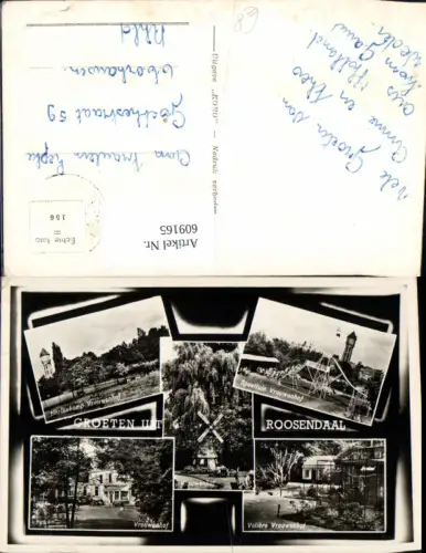 609165,Mehrbild Ak Groeten uit Roosendaal Vrouwenhof Windmühle Netherlands