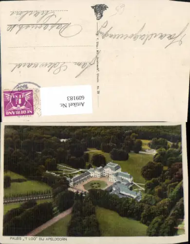 609183,Luftbild Paleis T Loo bij Apeldoorn Schloss Netherlands