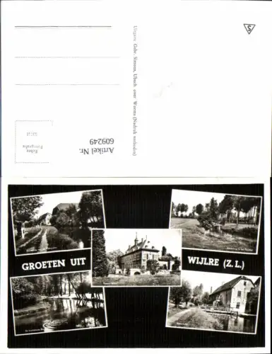 609249,Mehrbild Ak Groeten uit Wijlre Hotel Heiligers Luftbild Netherlands