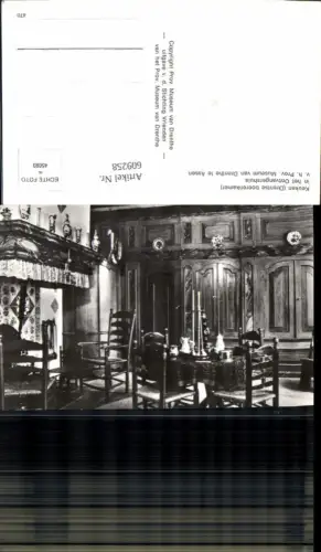 609258,Foto Ak Assen Drente Museum Keuken Drentse boerenkamer in het Ontvangershuis Netherlands