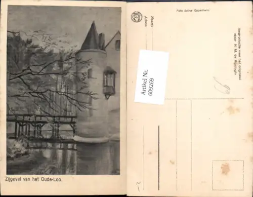 609269,Künstler Ak Zijgevel van het Oude-Loo Netherlands
