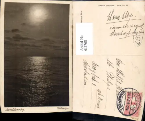 613765,Avondstemming Kalme zee Noordwijk Sonnenuntergang Netherlands