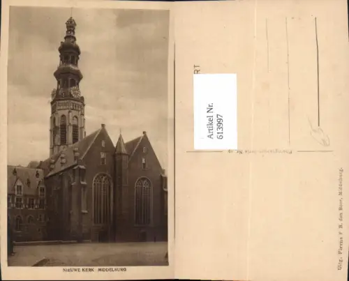 613997,Middelburg Nieuwe Kerk Kirche Netherlands