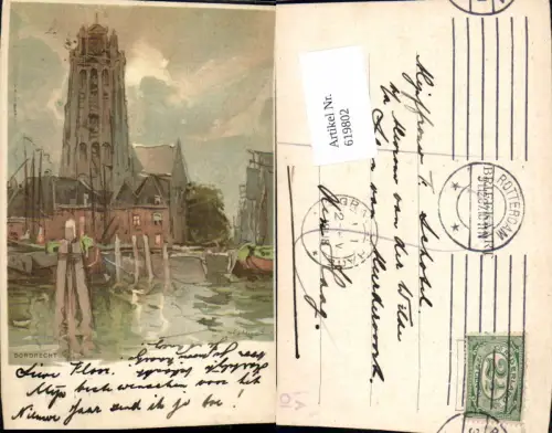 619802,Lithographie Henri Cassiers Dordrecht